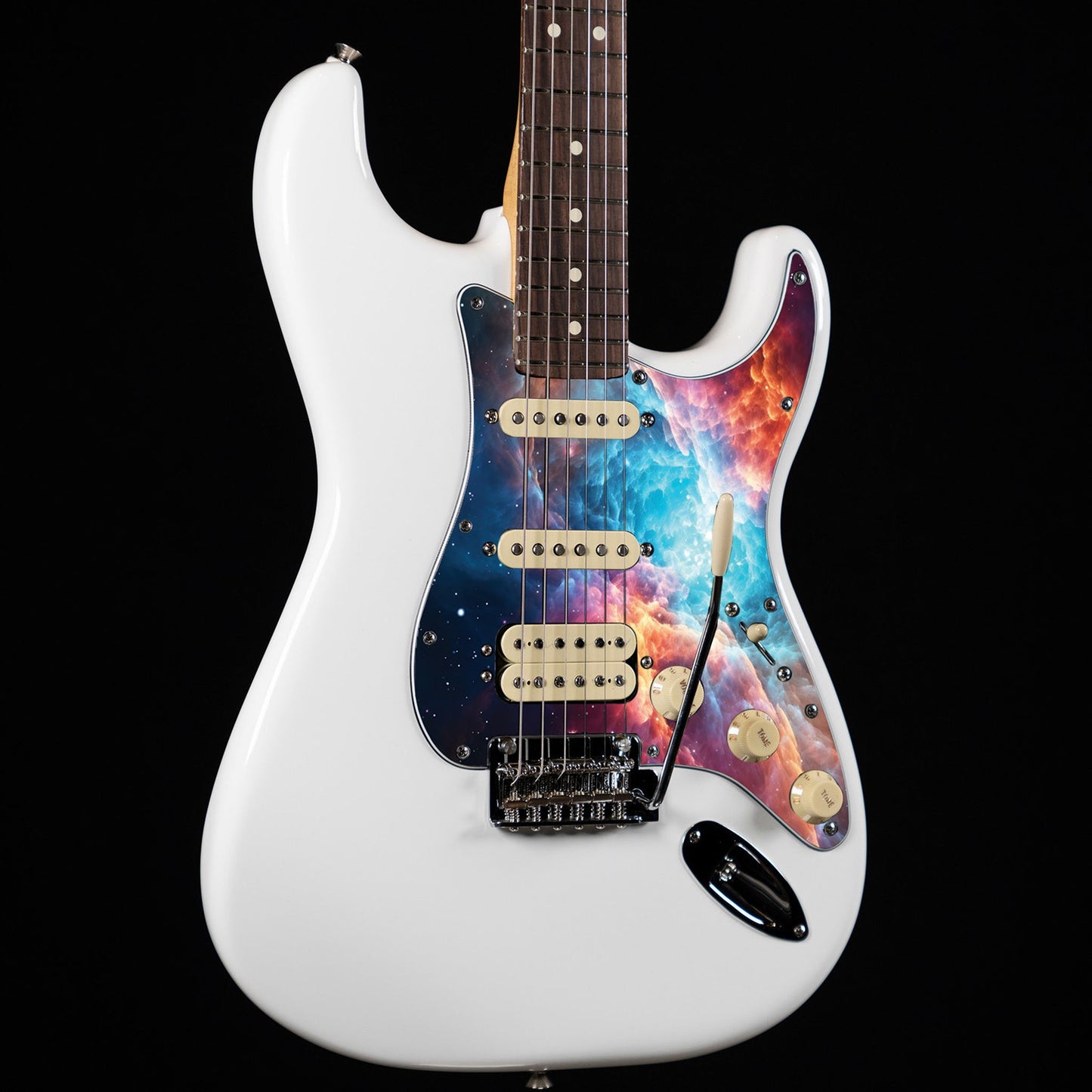 Fender Stratocaster Gitárkoptató - Egyedi Stratocaster pickguard - Wondrous Galaxy Space