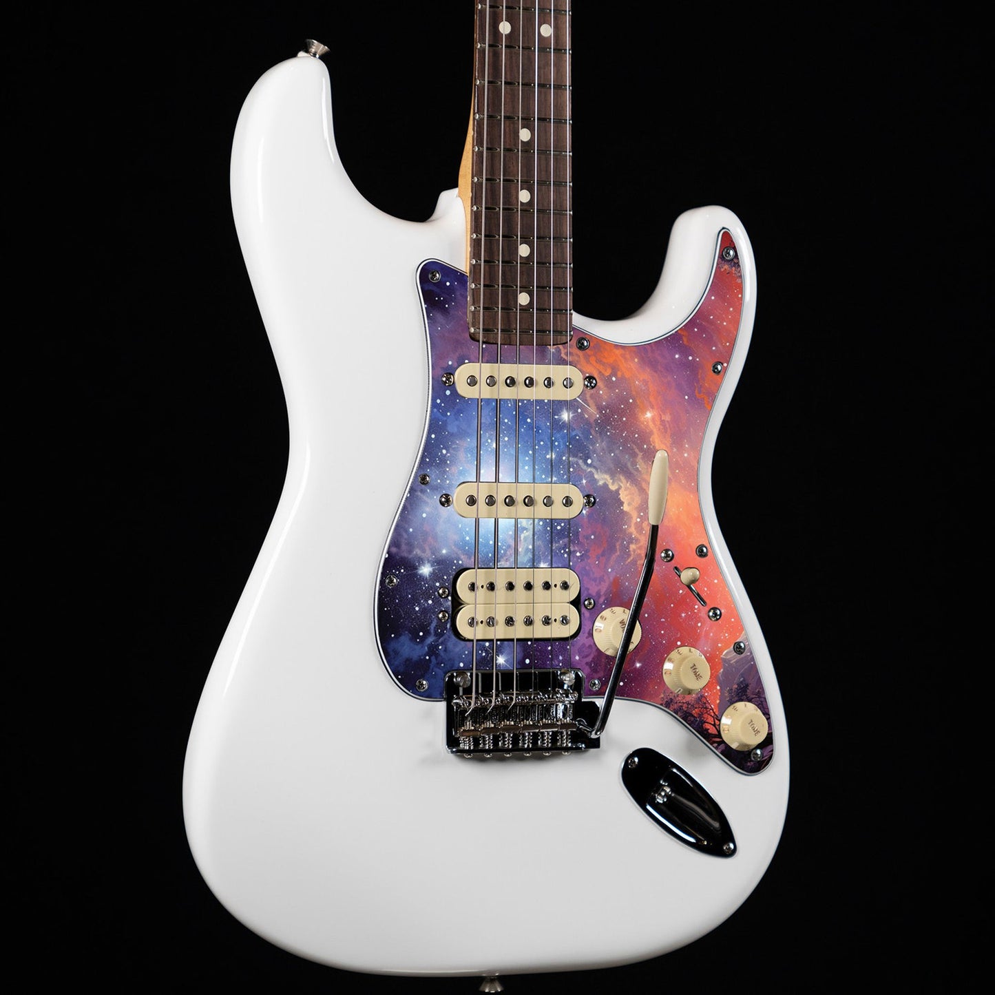 Fender Stratocaster Gitárkoptató - Egyedi Stratocaster pickguard - Starry Galaxy