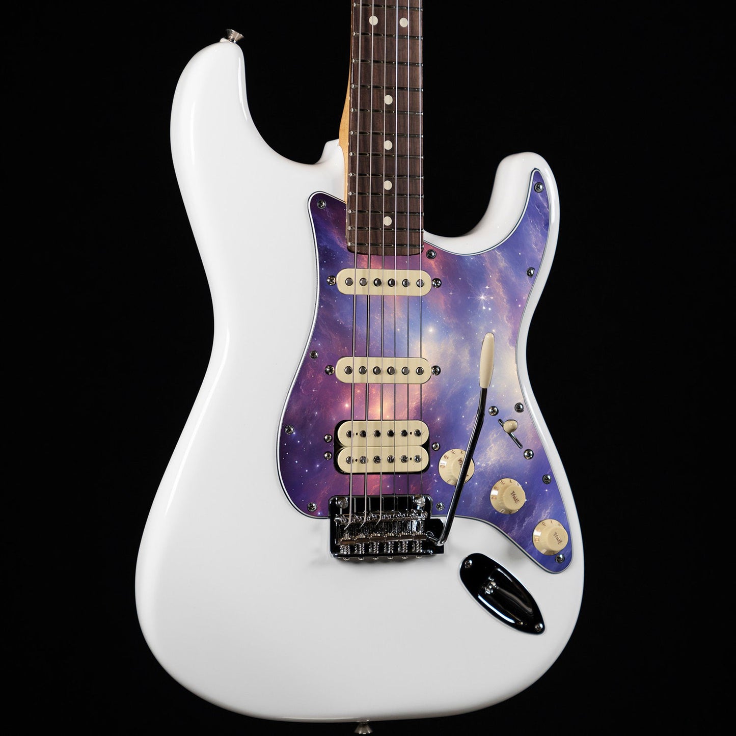 Fender Stratocaster Gitárkoptató - Egyedi Stratocaster pickguard - Starry Galaxy