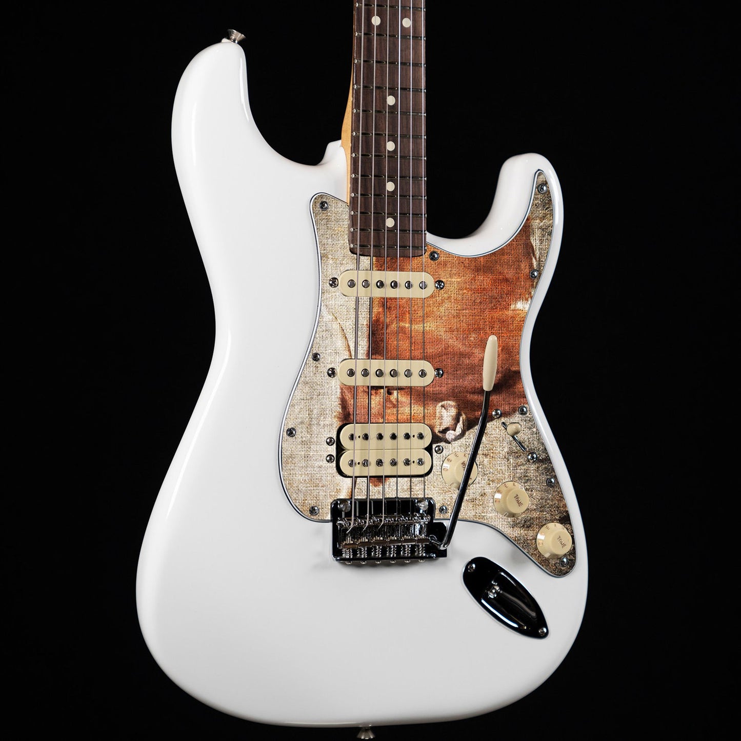 Fender Stratocaster Gitárkoptató - Egyedi Stratocaster pickguard - Textures of Texas