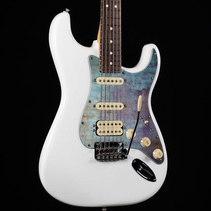 Fender Stratocaster Gitárkoptató - Egyedi Stratocaster pickguard - Rustic Peacock Textures