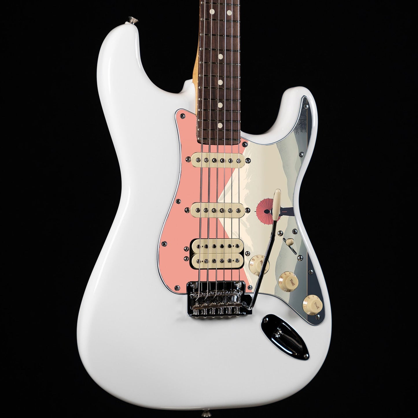 Fender Stratocaster Gitárkoptató - Egyedi Stratocaster pickguard - Japanese Art Hokusai