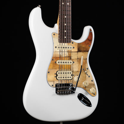 Fender Stratocaster Gitárkoptató - Egyedi Stratocaster pickguard - Golden Patchwork