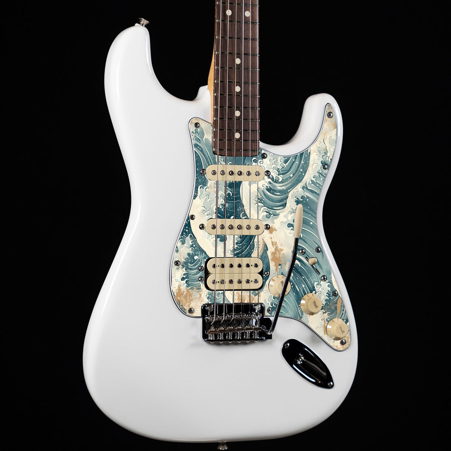 Fender Stratocaster Gitárkoptató - Egyedi Stratocaster pickguard - Japanese Waves