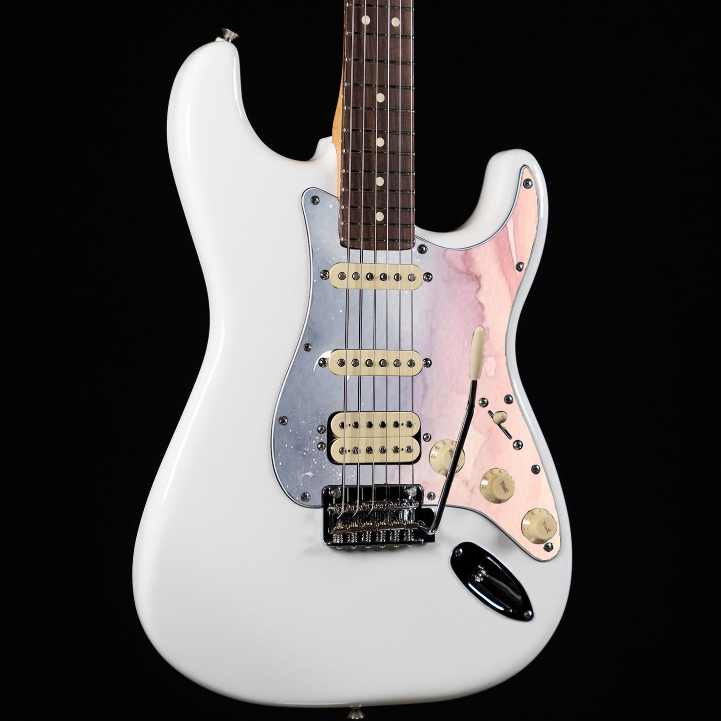 Fender Stratocaster Gitárkoptató - Egyedi Stratocaster pickguard - Pastel Sunset