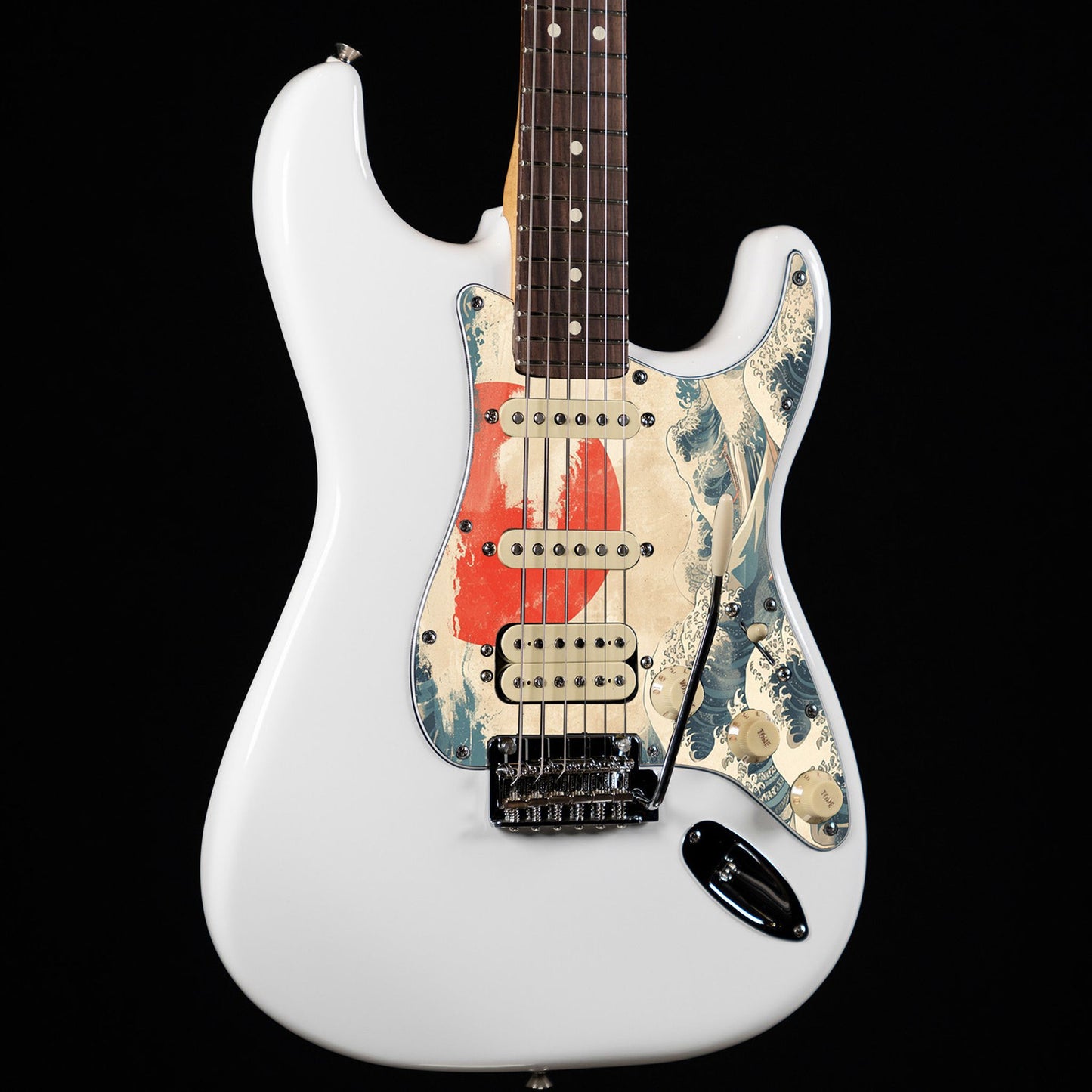 Fender Stratocaster Gitárkoptató - Egyedi Stratocaster pickguard - Japanese Waves