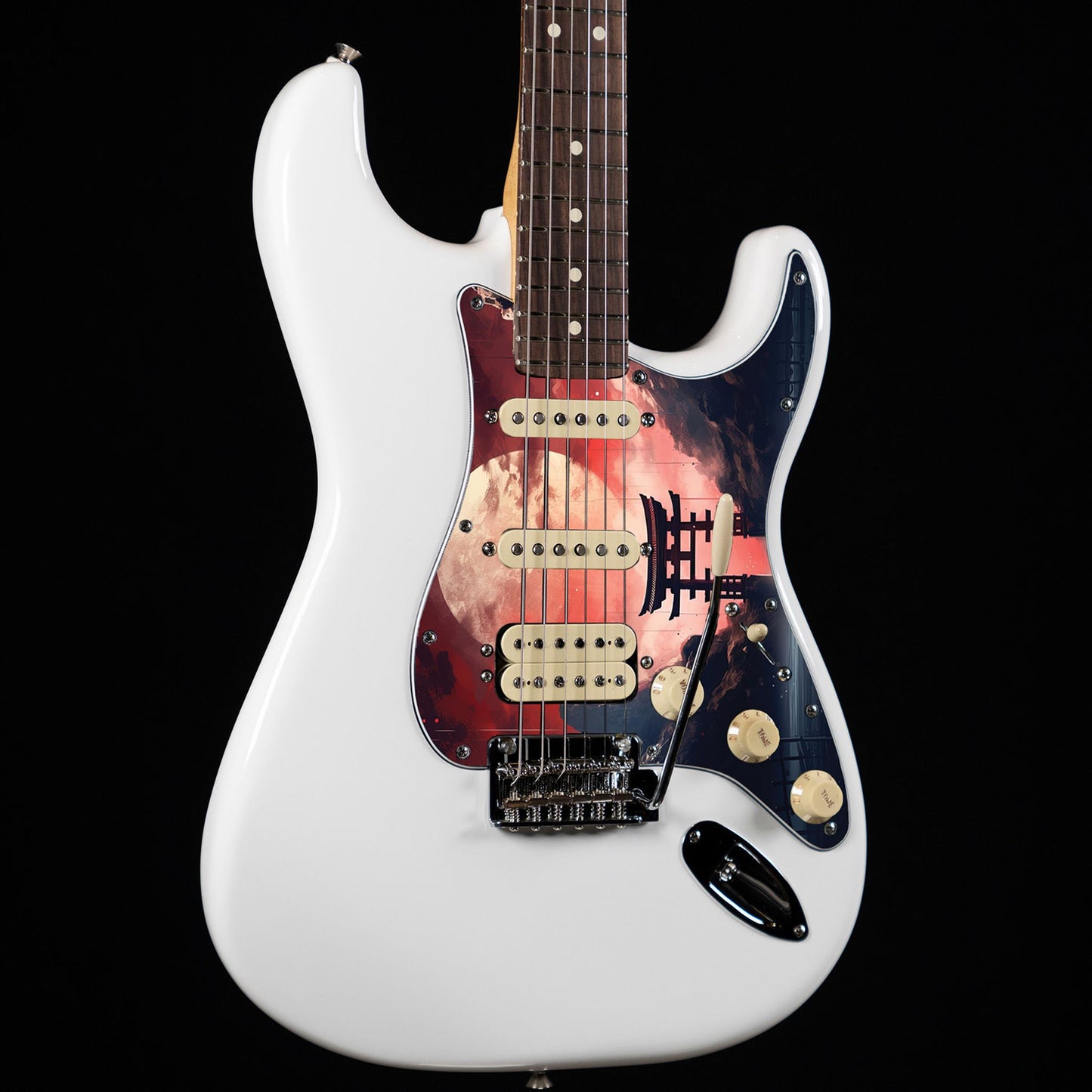 Fender Stratocaster Gitárkoptató - Egyedi Stratocaster pickguard - Japanese Art Hokusai