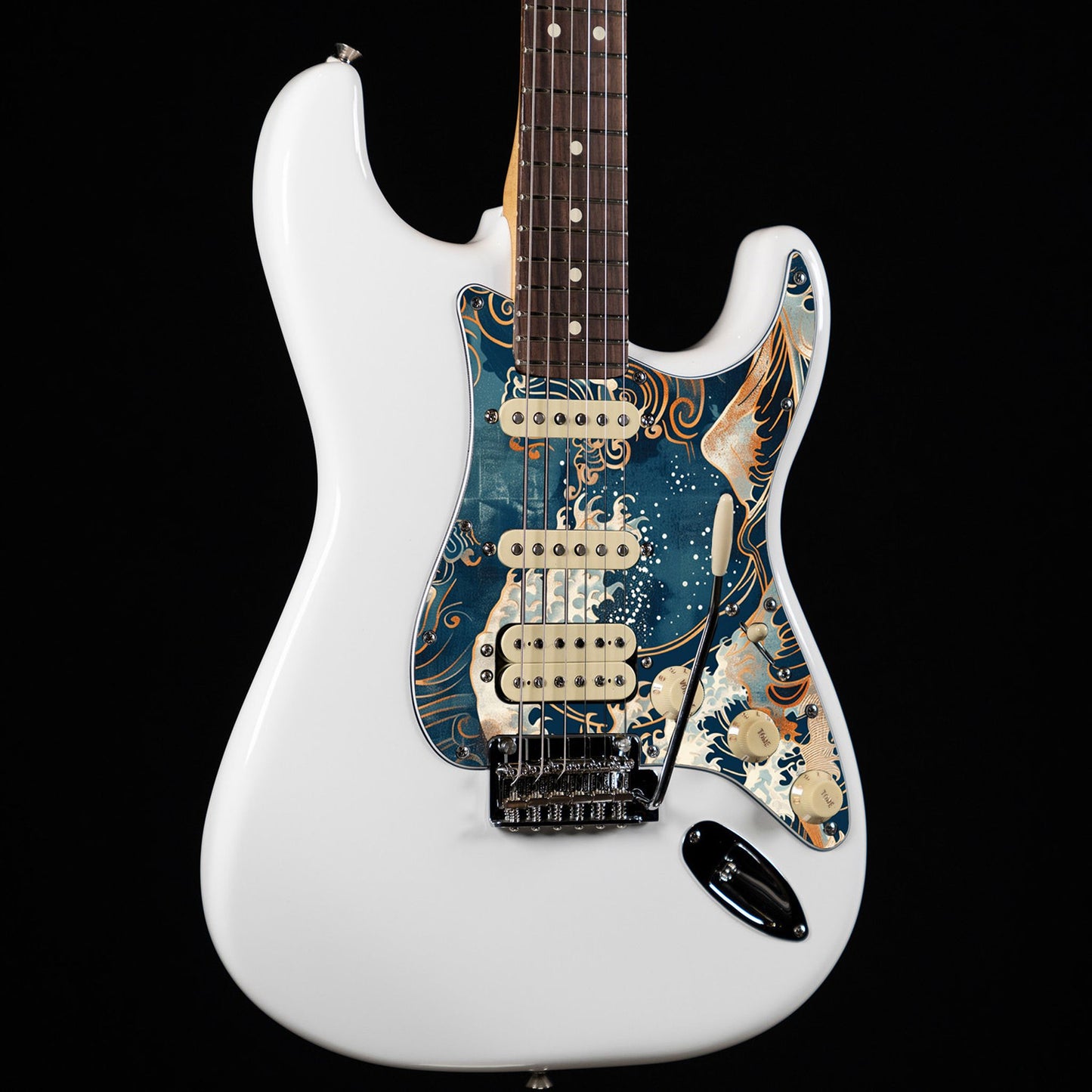 Fender Stratocaster Gitárkoptató - Egyedi Stratocaster pickguard - Japanese Waves