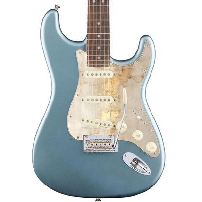 Fender Stratocaster Gitárkoptató - Egyedi Stratocaster pickguard - Ivory and Gold Texture