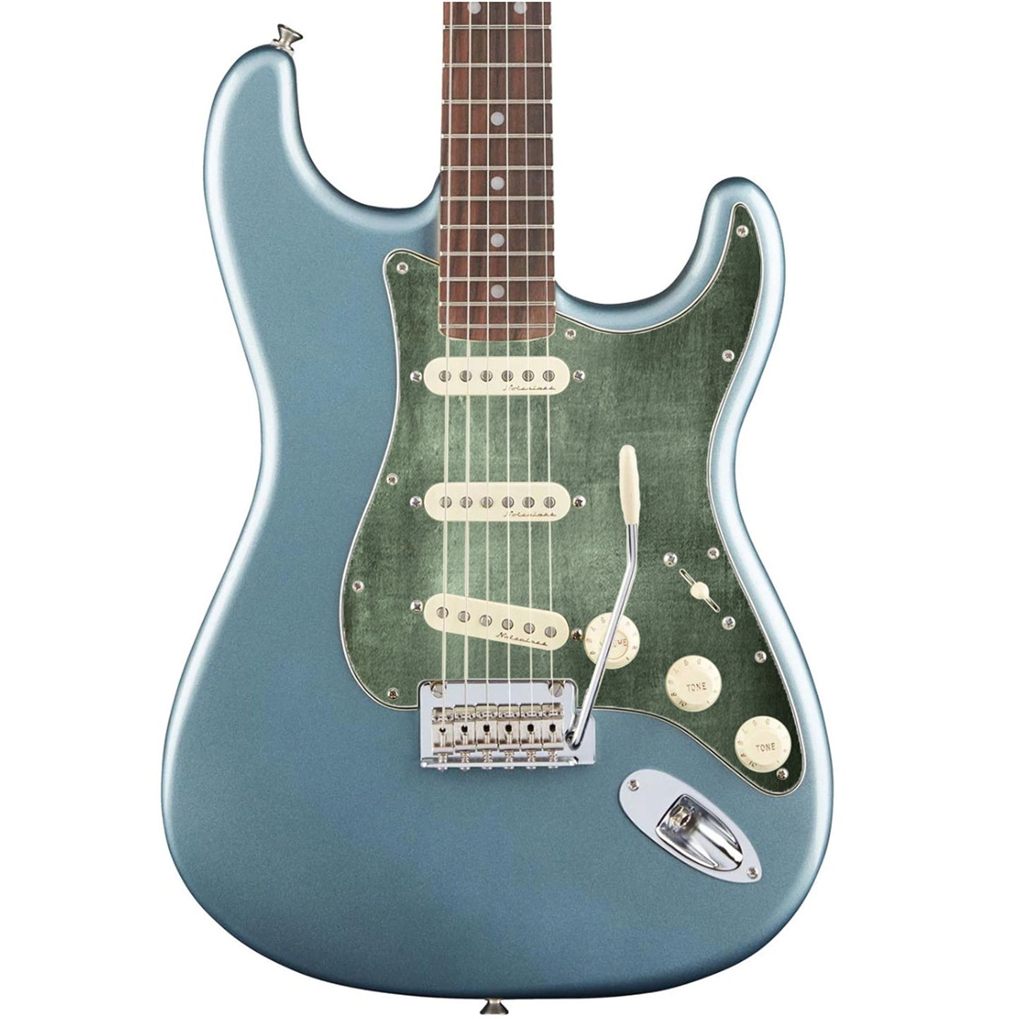 Fender Stratocaster Gitárkoptató - Egyedi Stratocaster pickguard - Jungle Mist