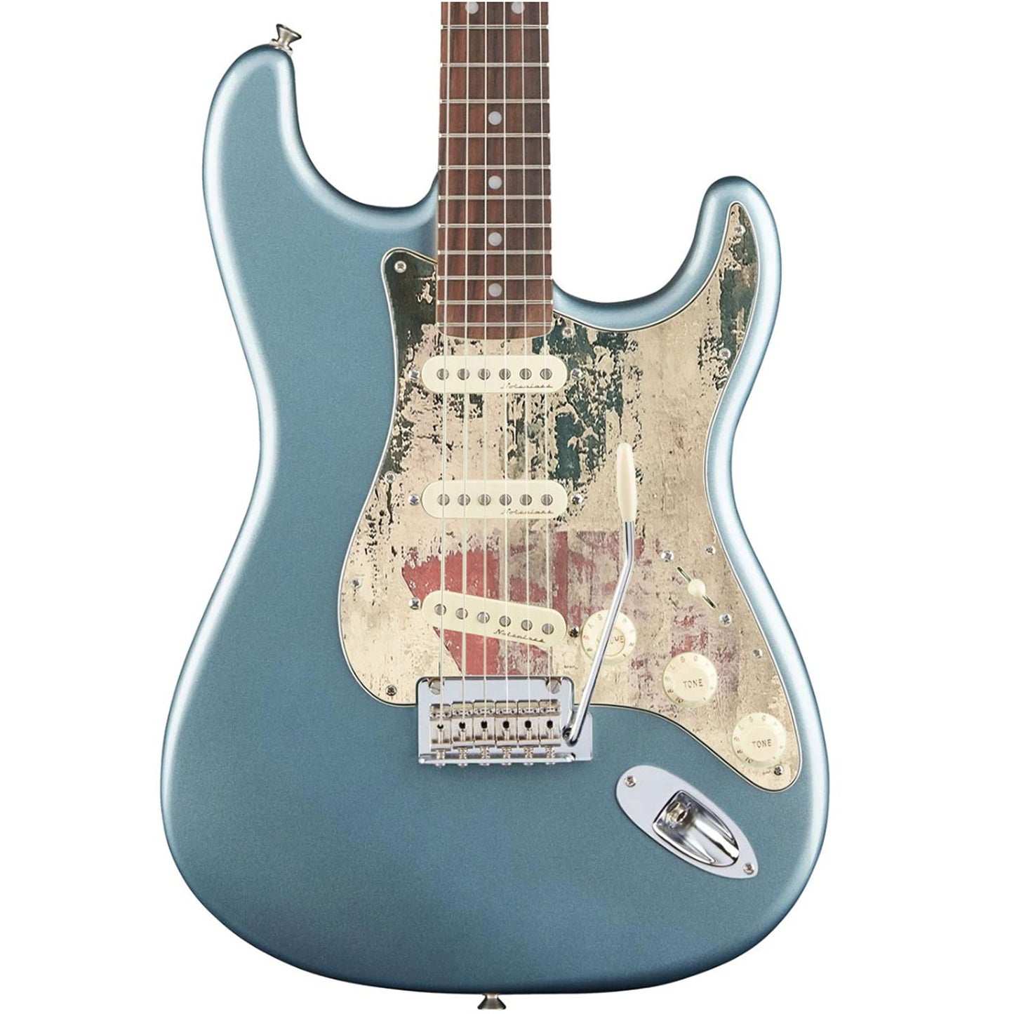 Fender Stratocaster Gitárkoptató - Egyedi Stratocaster pickguard - Rustic Numbers