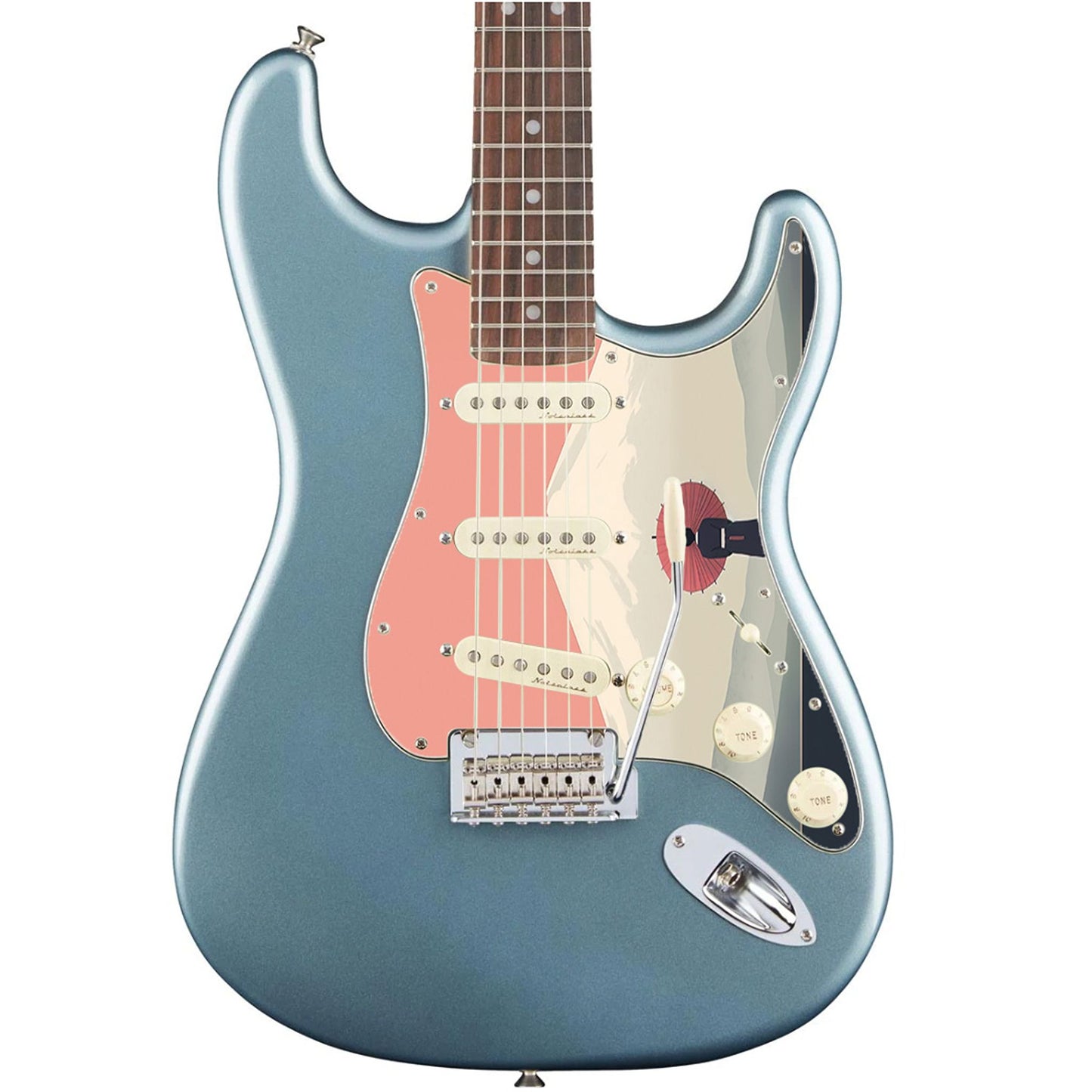 Fender Stratocaster Gitárkoptató - Egyedi Stratocaster pickguard - Japanese Art Hokusai