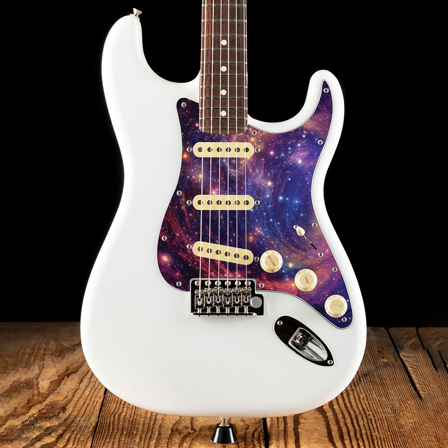 Fender Stratocaster Gitárkoptató - Egyedi Stratocaster pickguard - Starry Galaxy