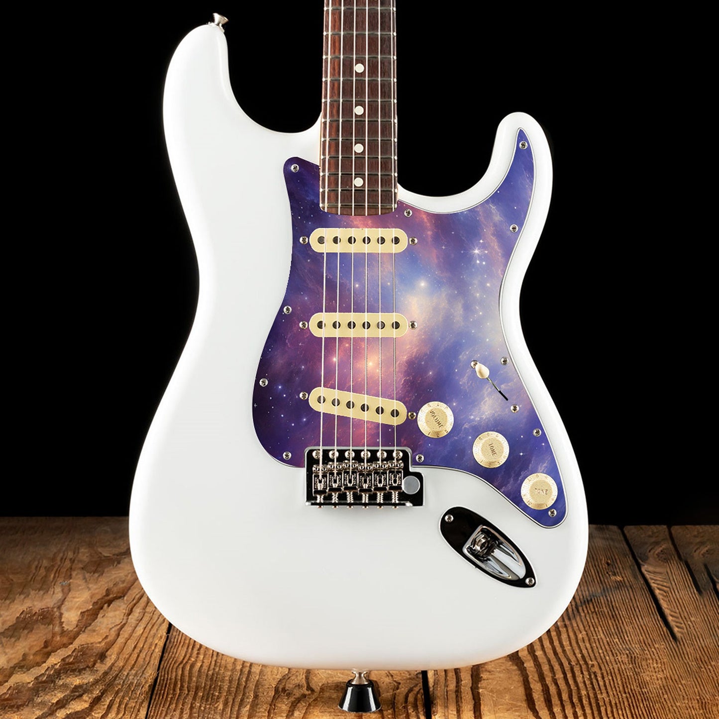 Fender Stratocaster Gitárkoptató - Egyedi Stratocaster pickguard - Starry Galaxy