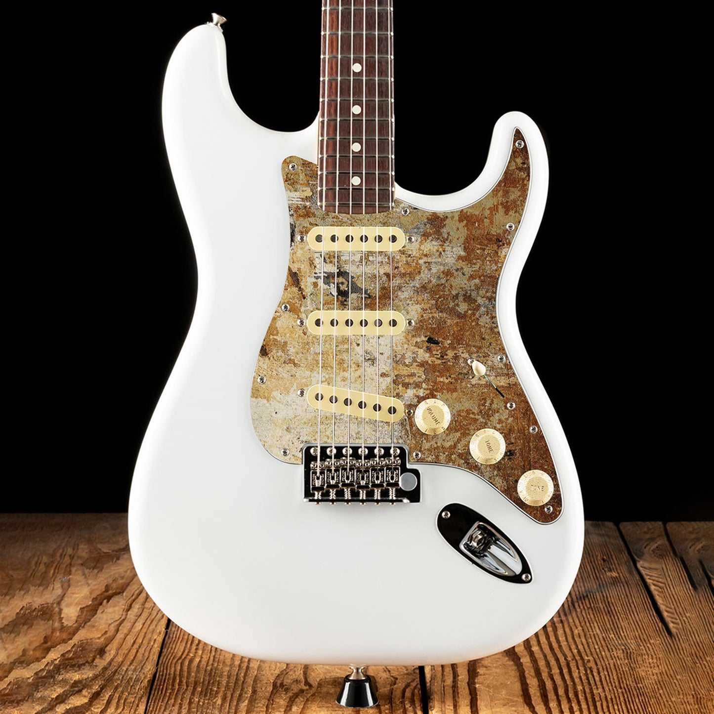 Fender Stratocaster Gitárkoptató - Egyedi Stratocaster pickguard - Textures of Texas