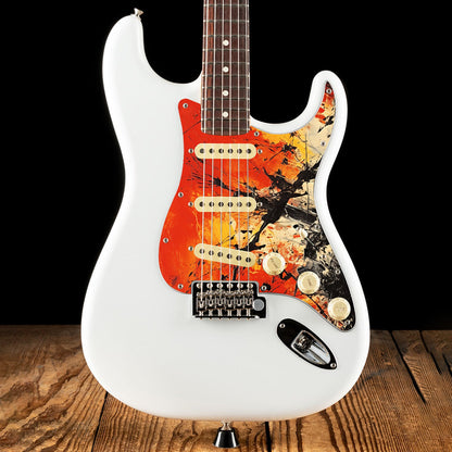 Fender Stratocaster Gitár koptató - Egyedi Stratocaster pickguard - Pollock Inspired