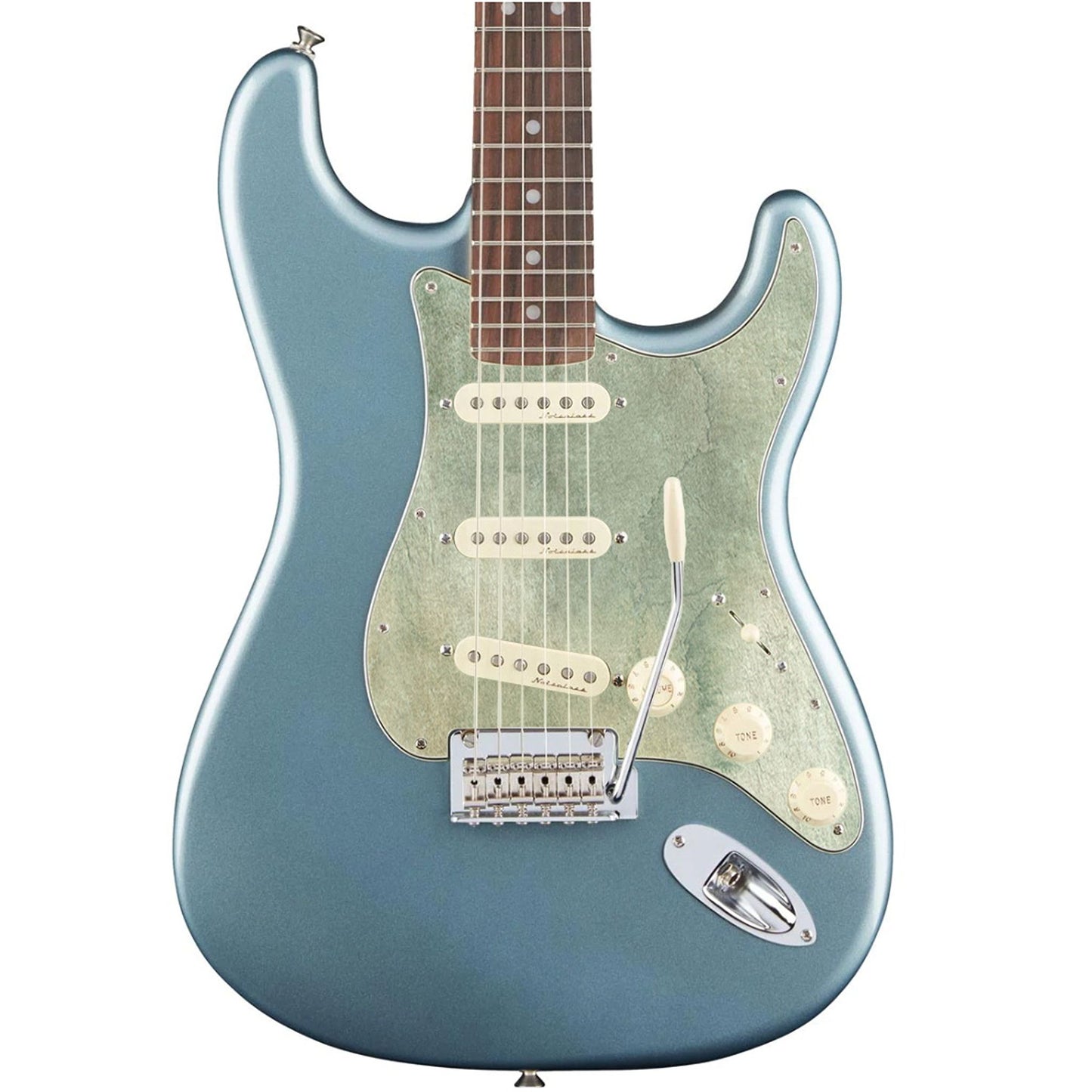 Fender Stratocaster Gitárkoptató - Egyedi Stratocaster pickguard - Soft Moss