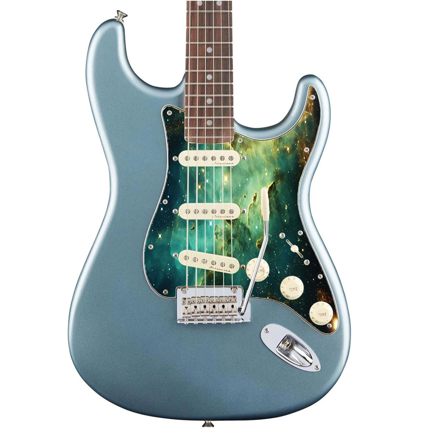 Fender Stratocaster Gitárkoptató - Egyedi Stratocaster pickguard - Wondrous Galaxy Space