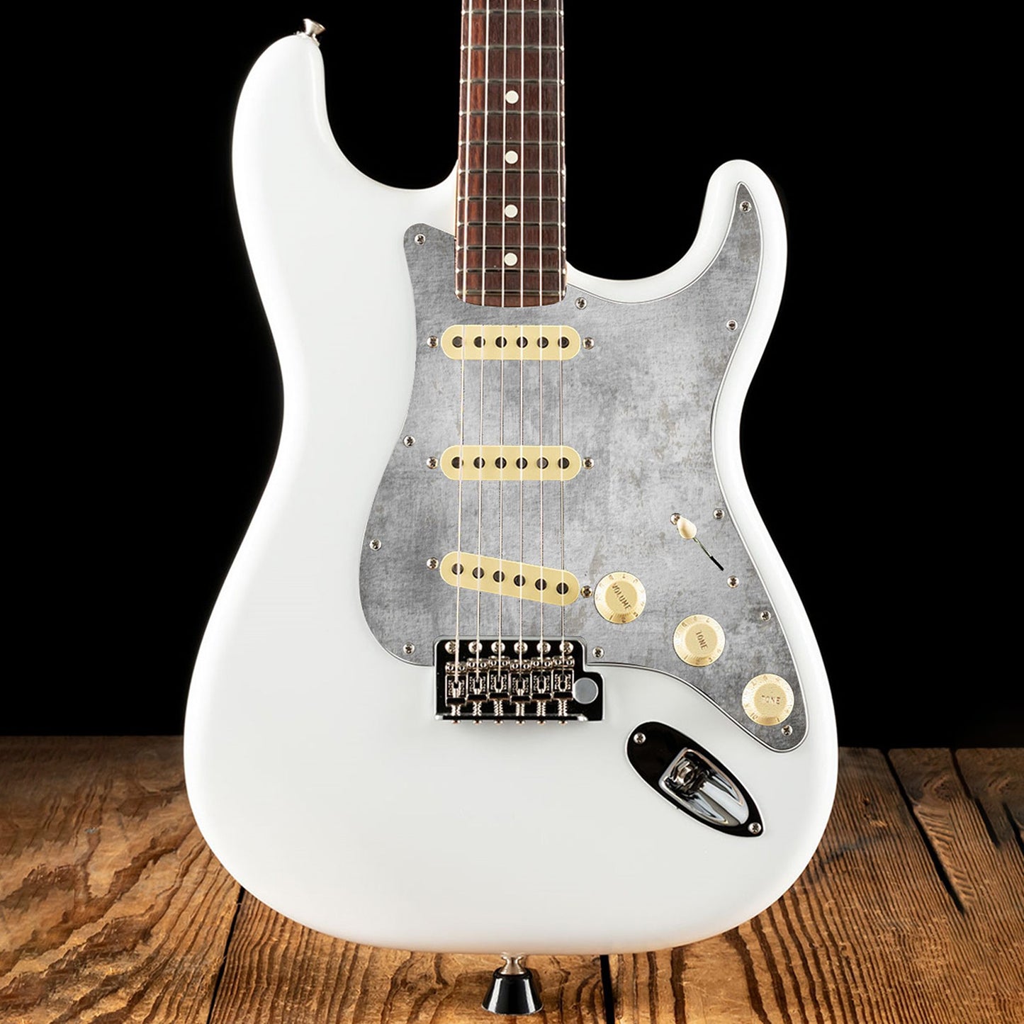 Fender Stratocaster Gitárkoptató - Egyedi Stratocaster pickguard - Jungle Mist