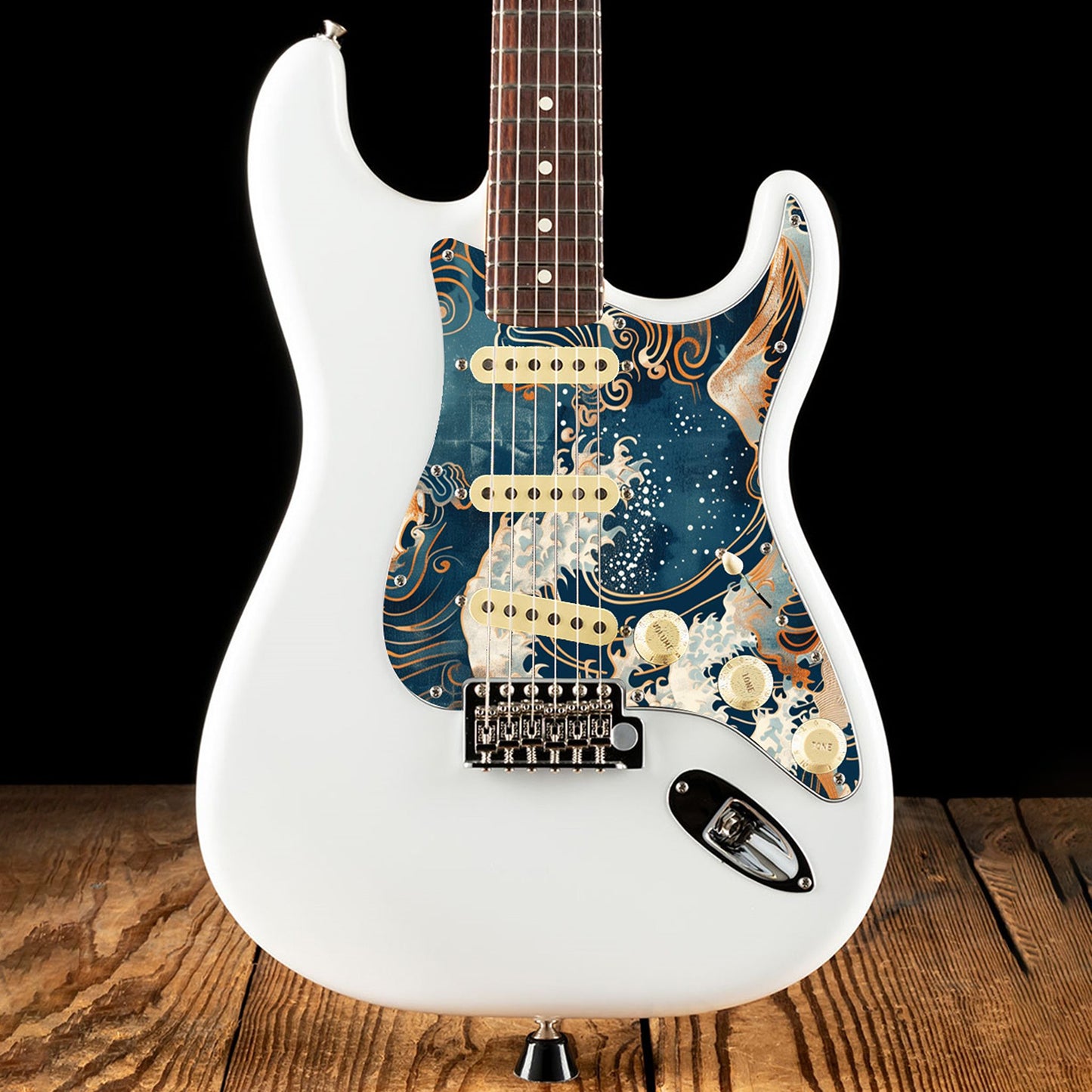 Fender Stratocaster Gitárkoptató - Egyedi Stratocaster pickguard - Japanese Waves