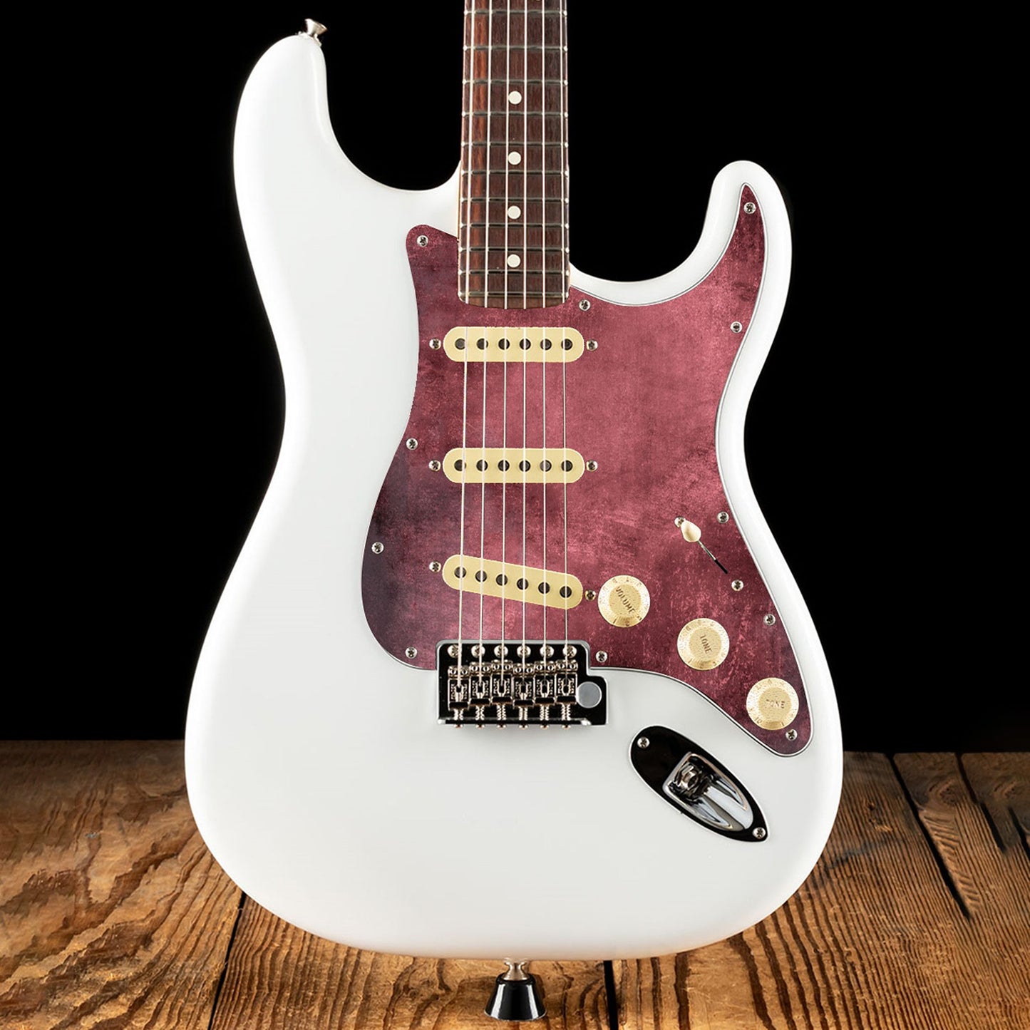 Fender Stratocaster Gitárkoptató - Egyedi Stratocaster pickguard - Rum and Raisin