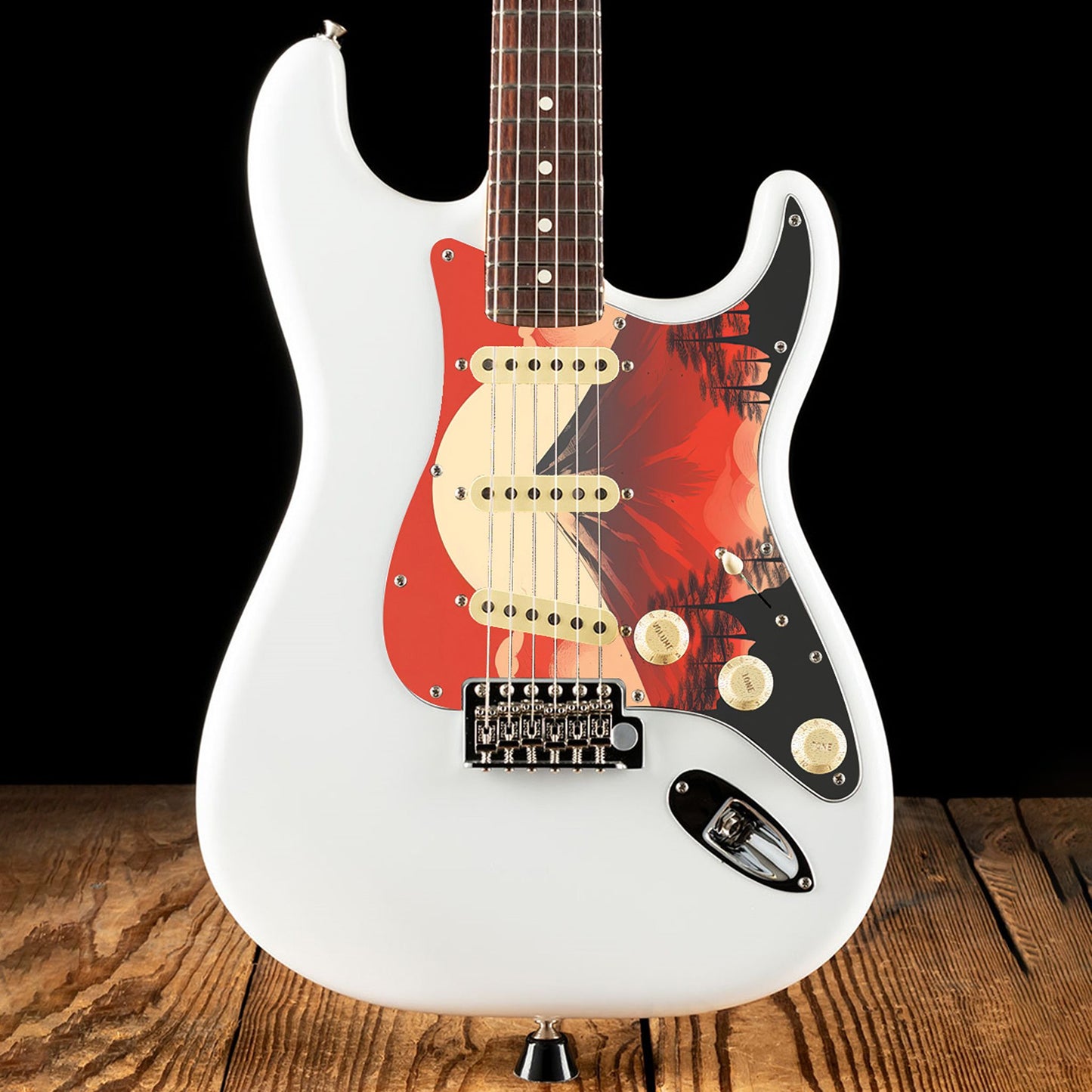 Fender Stratocaster Gitárkoptató - Egyedi Stratocaster pickguard - Japanese Art Hokusai