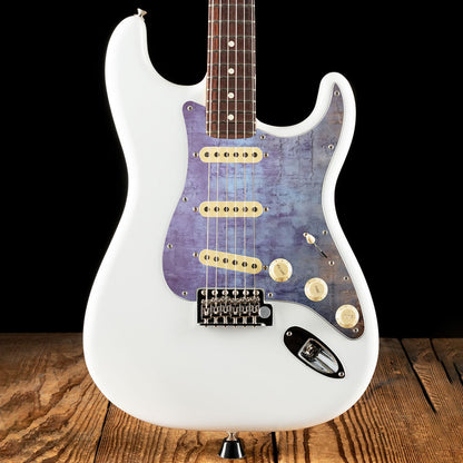 Fender Stratocaster Gitárkoptató - Egyedi Stratocaster pickguard - Rustic Peacock Textures