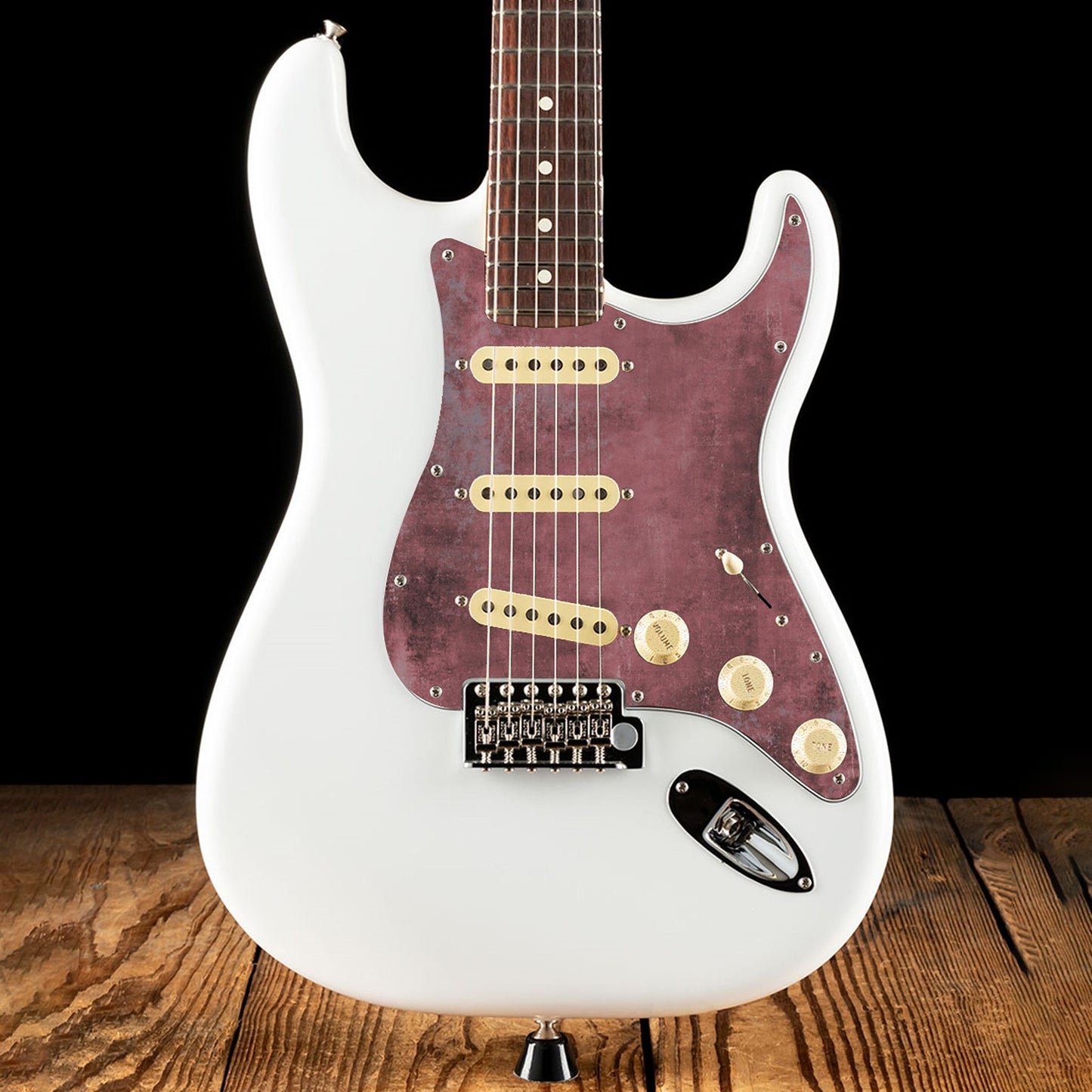 Fender Stratocaster Gitárkoptató - Egyedi Stratocaster pickguard - Rum and Raisin