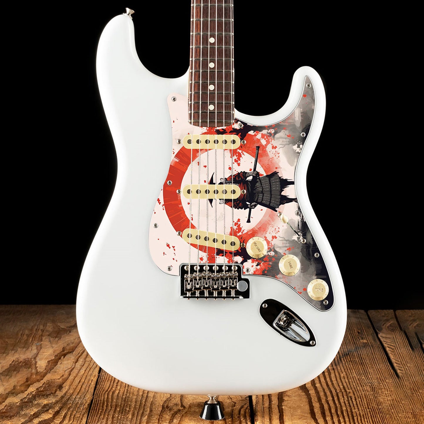 Fender Stratocaster Gitárkoptató - Egyedi Stratocaster pickguard - Japanese Art Hokusai