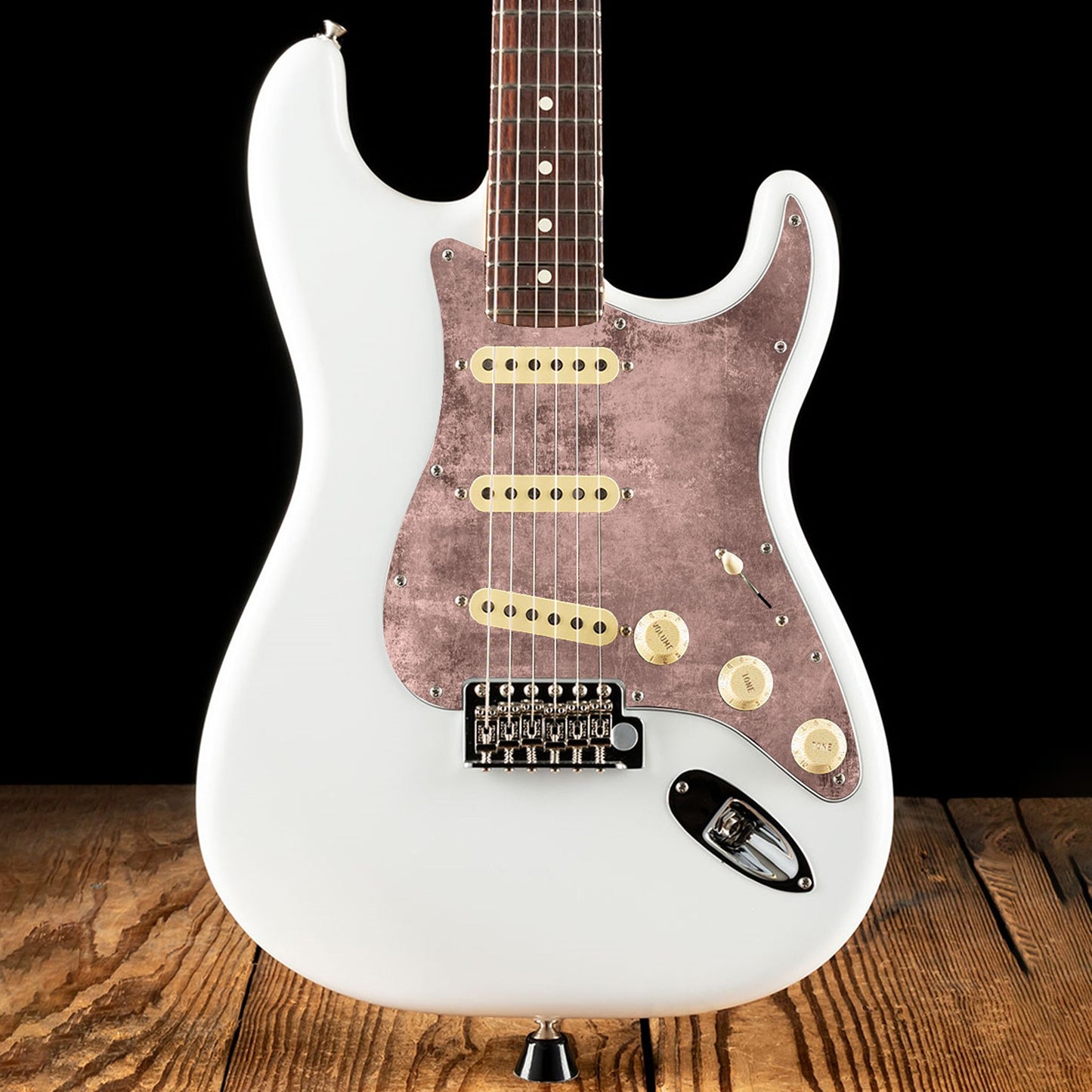 Fender Stratocaster Gitárkoptató - Egyedi Stratocaster pickguard - Muted Tone Textures