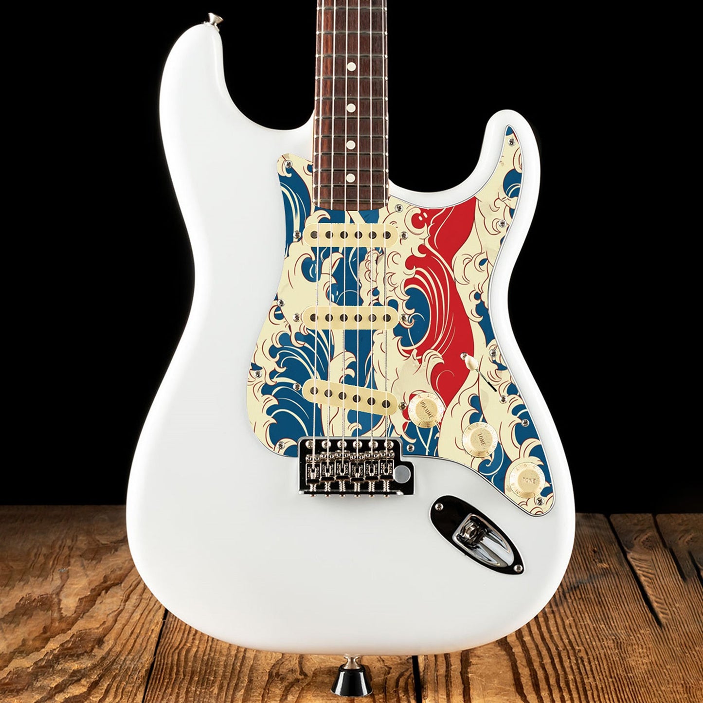 Fender Stratocaster Gitárkoptató - Egyedi Stratocaster pickguard - Japanese Waves