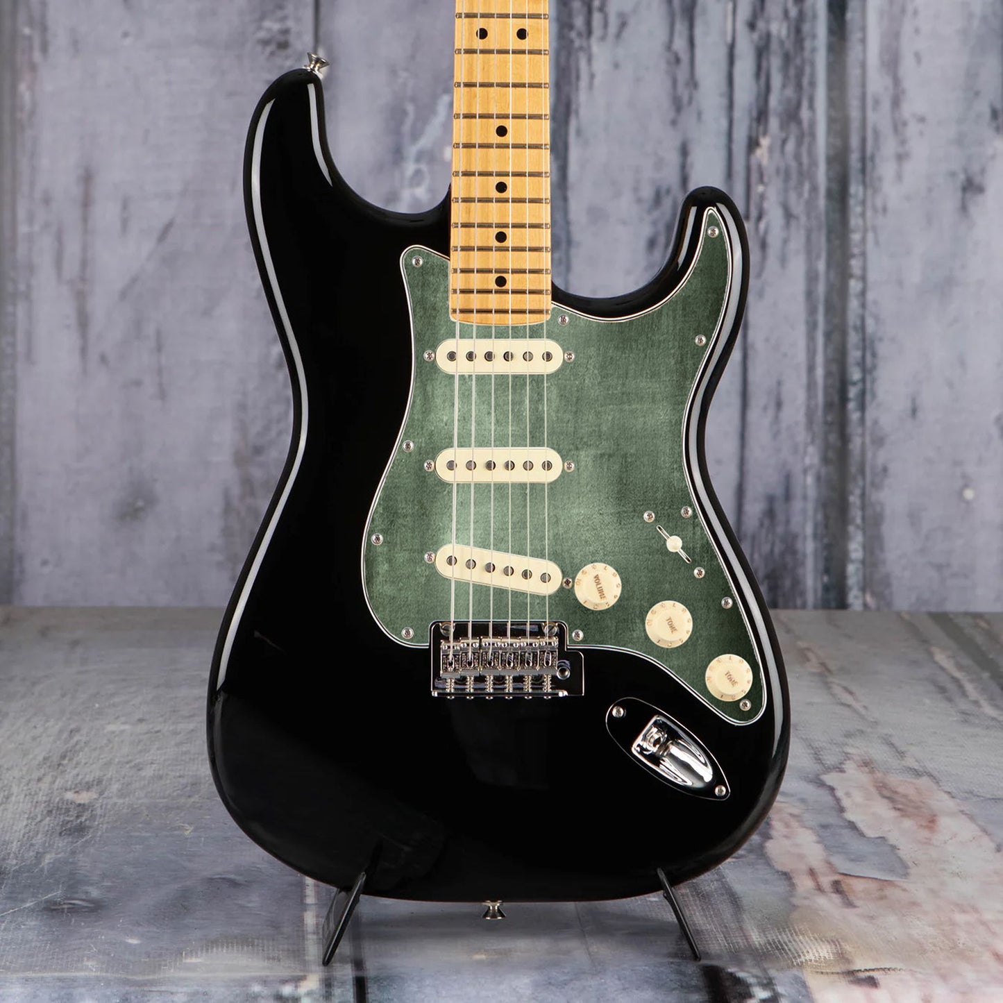 Fender Stratocaster Gitárkoptató - Egyedi Stratocaster pickguard - Jungle Mist