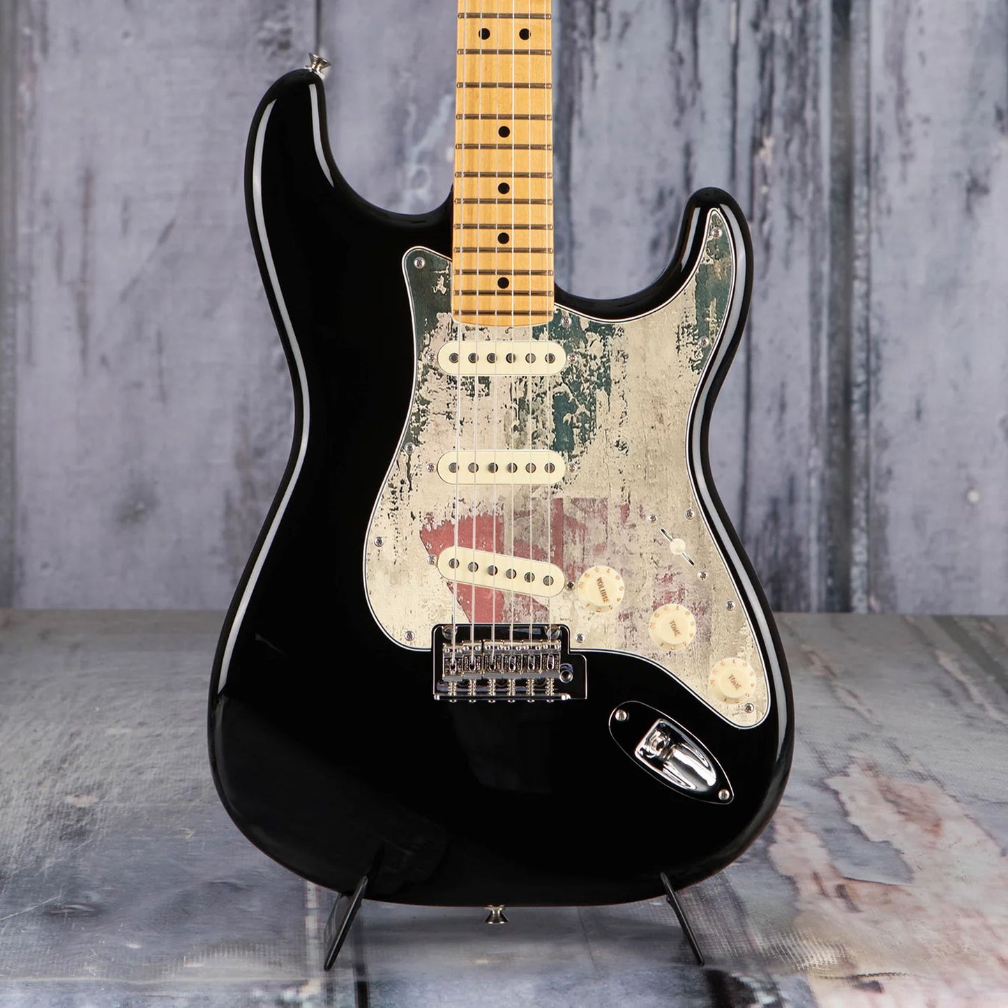 Fender Stratocaster Gitárkoptató - Egyedi Stratocaster pickguard - Rustic Numbers