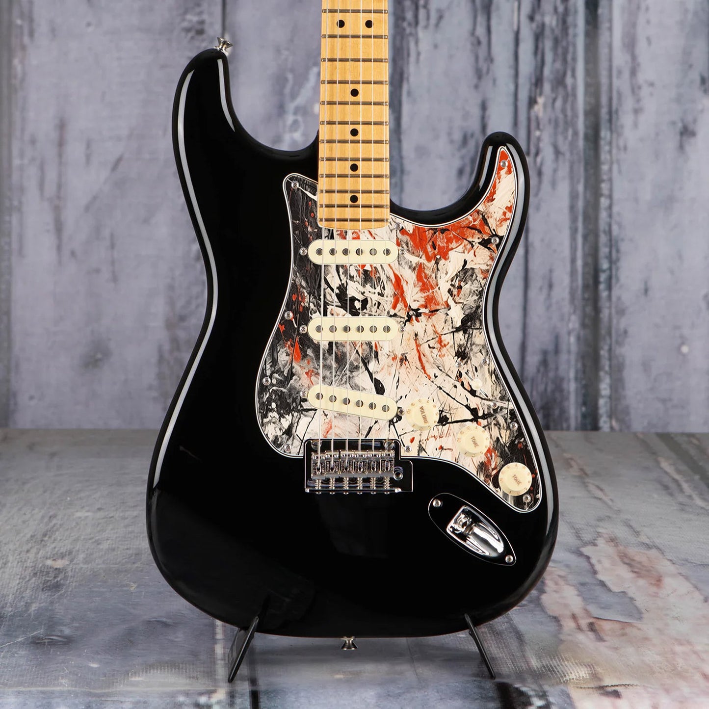 Fender Stratocaster Gitár koptató - Egyedi Stratocaster pickguard - Pollock Inspired