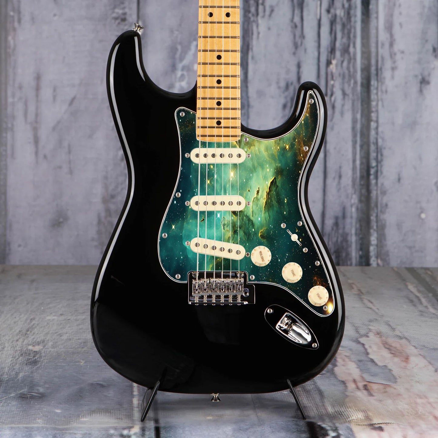Fender Stratocaster Gitárkoptató - Egyedi Stratocaster pickguard - Wondrous Galaxy Space