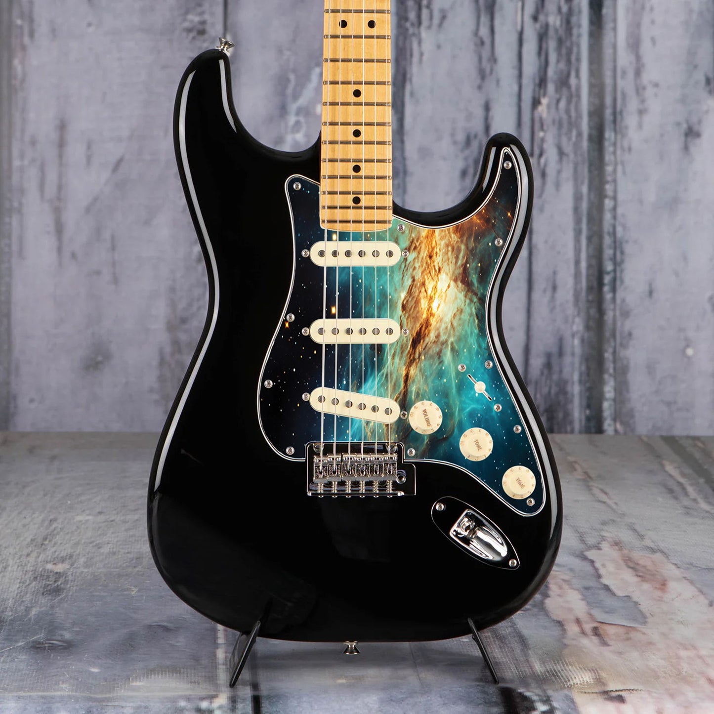 Fender Stratocaster Gitárkoptató - Egyedi Stratocaster pickguard - Wondrous Galaxy Space