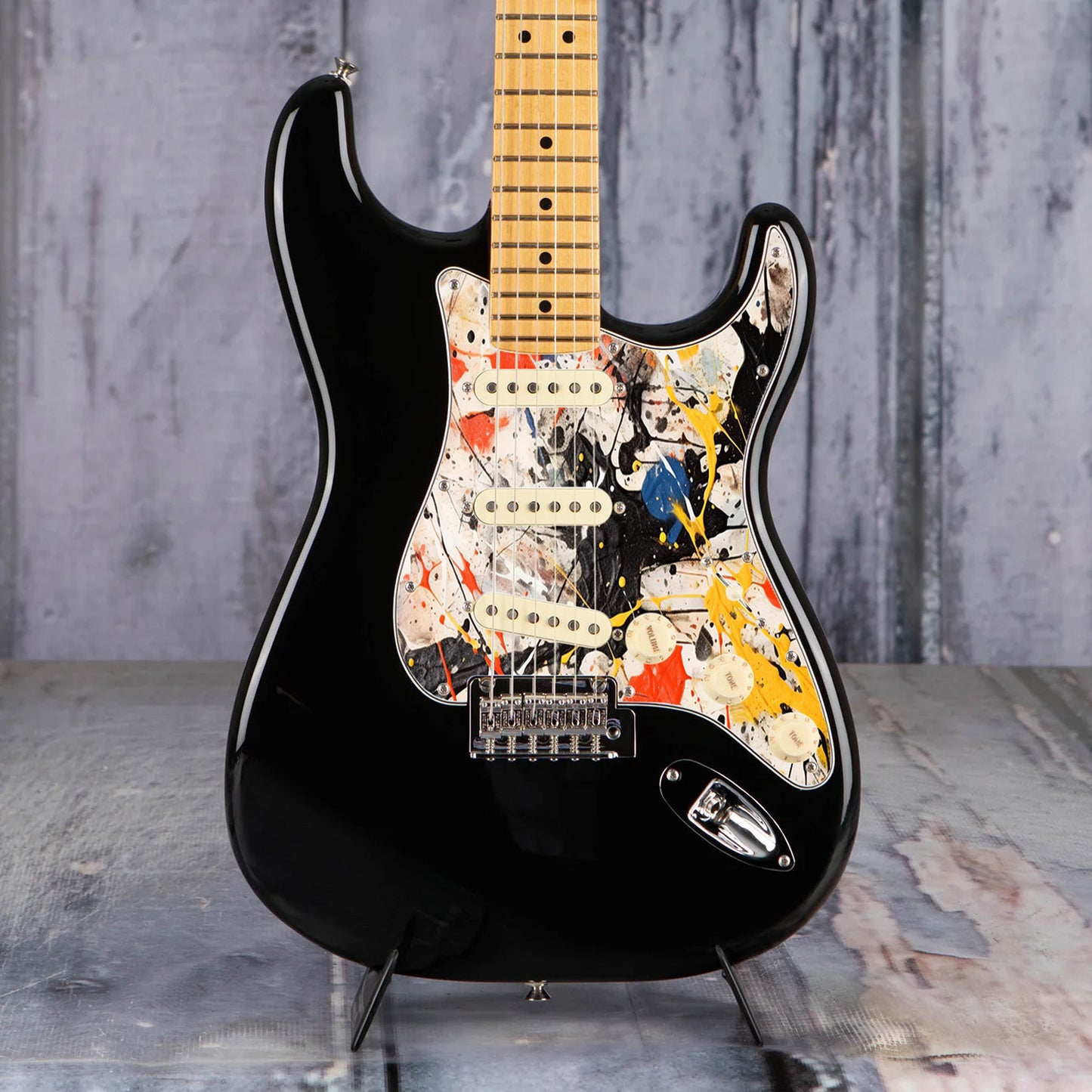 Fender Stratocaster Gitár koptató - Egyedi Stratocaster pickguard - Pollock Inspired