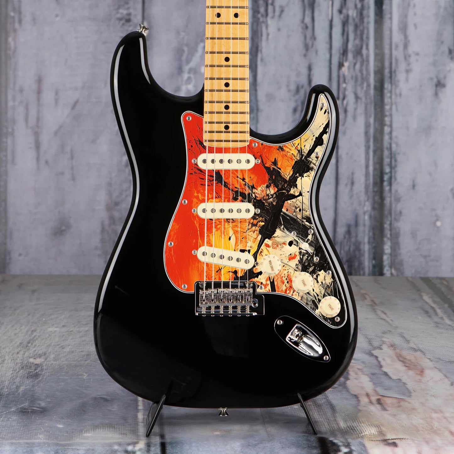 Fender Stratocaster Gitár koptató - Egyedi Stratocaster pickguard - Pollock Inspired