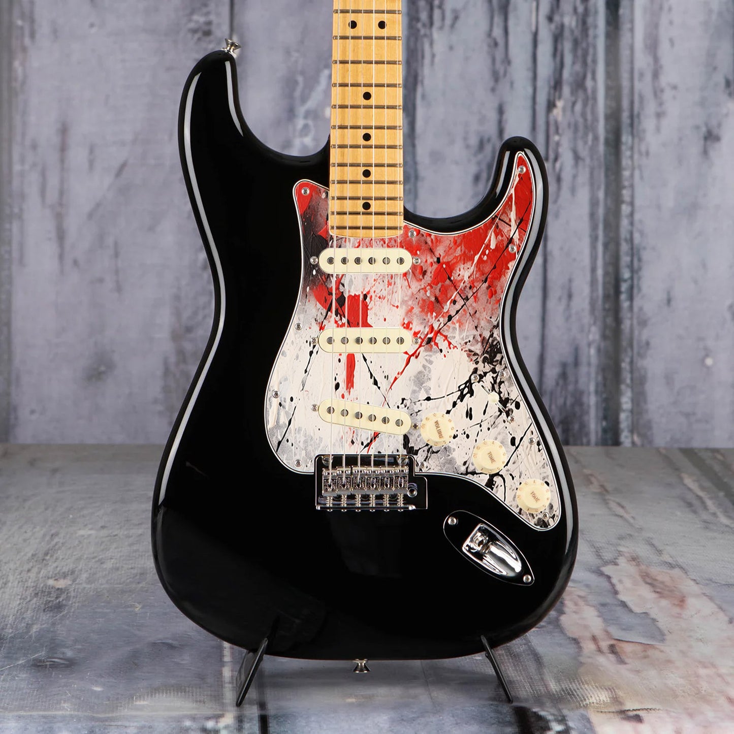 Fender Stratocaster Gitár koptató - Egyedi Stratocaster pickguard - Pollock Inspired