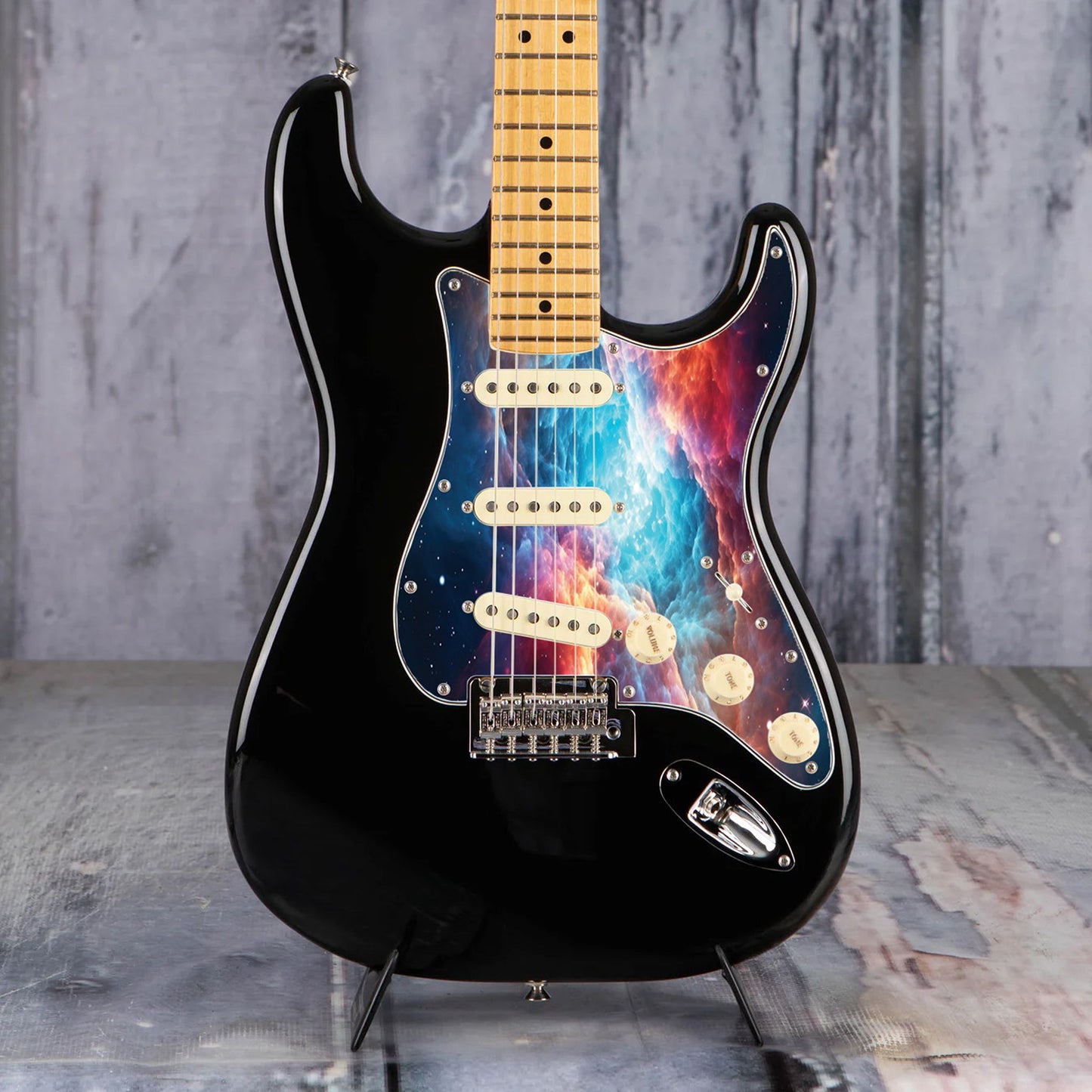 Fender Stratocaster Gitárkoptató - Egyedi Stratocaster pickguard - Wondrous Galaxy Space