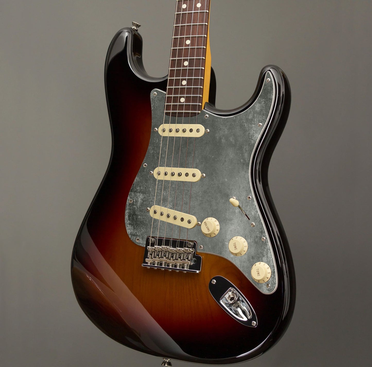 Fender Stratocaster Gitárkoptató - Egyedi Stratocaster pickguard - Muted Tone Textures