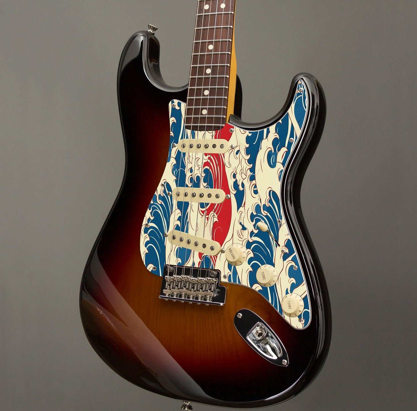 Fender Stratocaster Gitárkoptató - Egyedi Stratocaster pickguard - Japanese Waves
