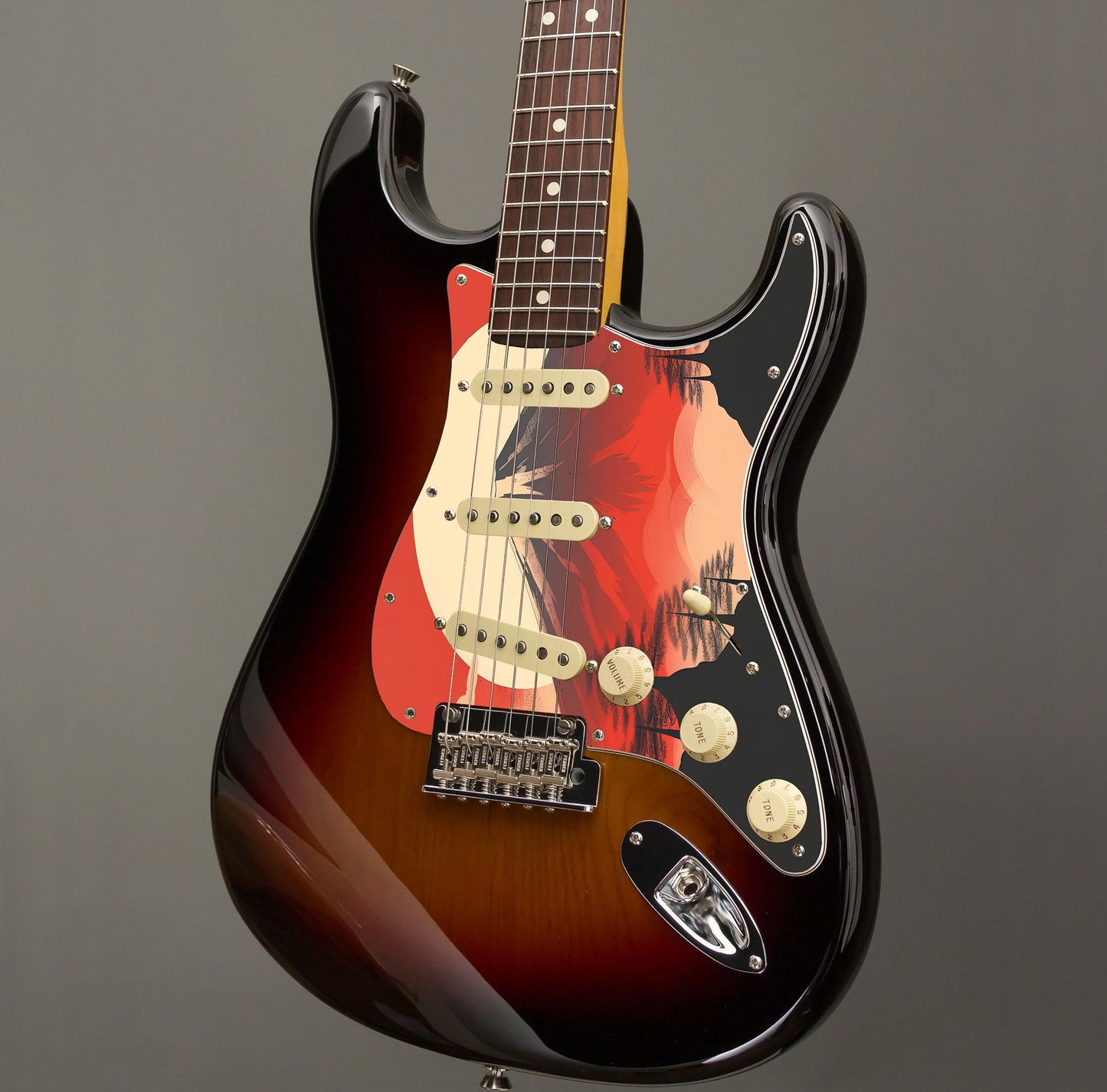 Fender Stratocaster Gitárkoptató - Egyedi Stratocaster pickguard - Japanese Art Hokusai