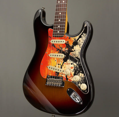 Fender Stratocaster Gitár koptató - Egyedi Stratocaster pickguard - Pollock Inspired