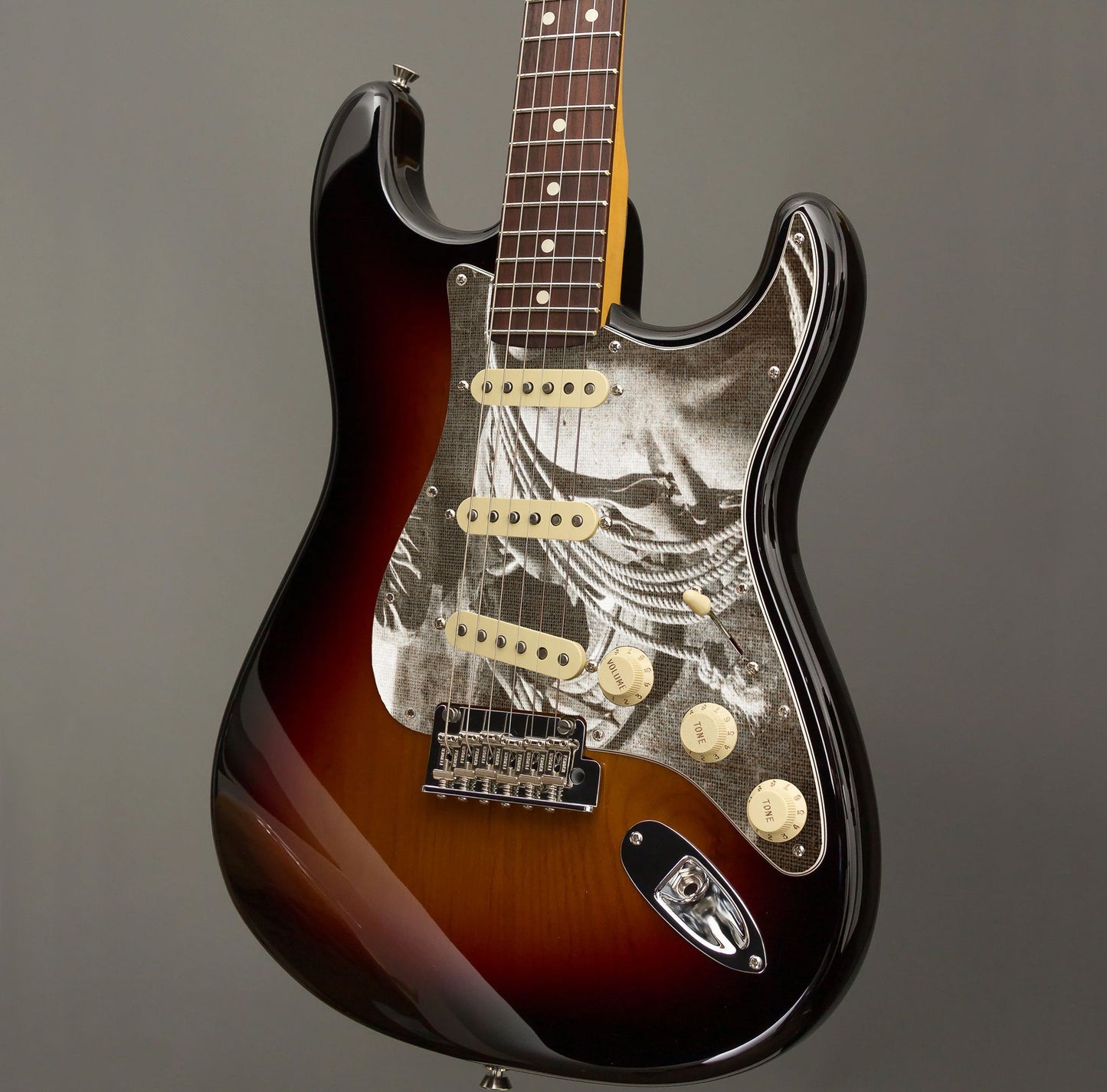 Fender Stratocaster Gitárkoptató - Egyedi Stratocaster pickguard - Textures of Texas