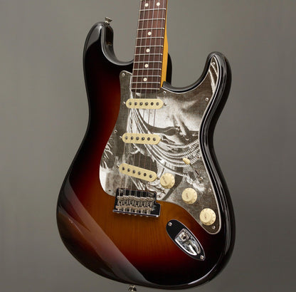 Fender Stratocaster Gitárkoptató - Egyedi Stratocaster pickguard - Textures of Texas