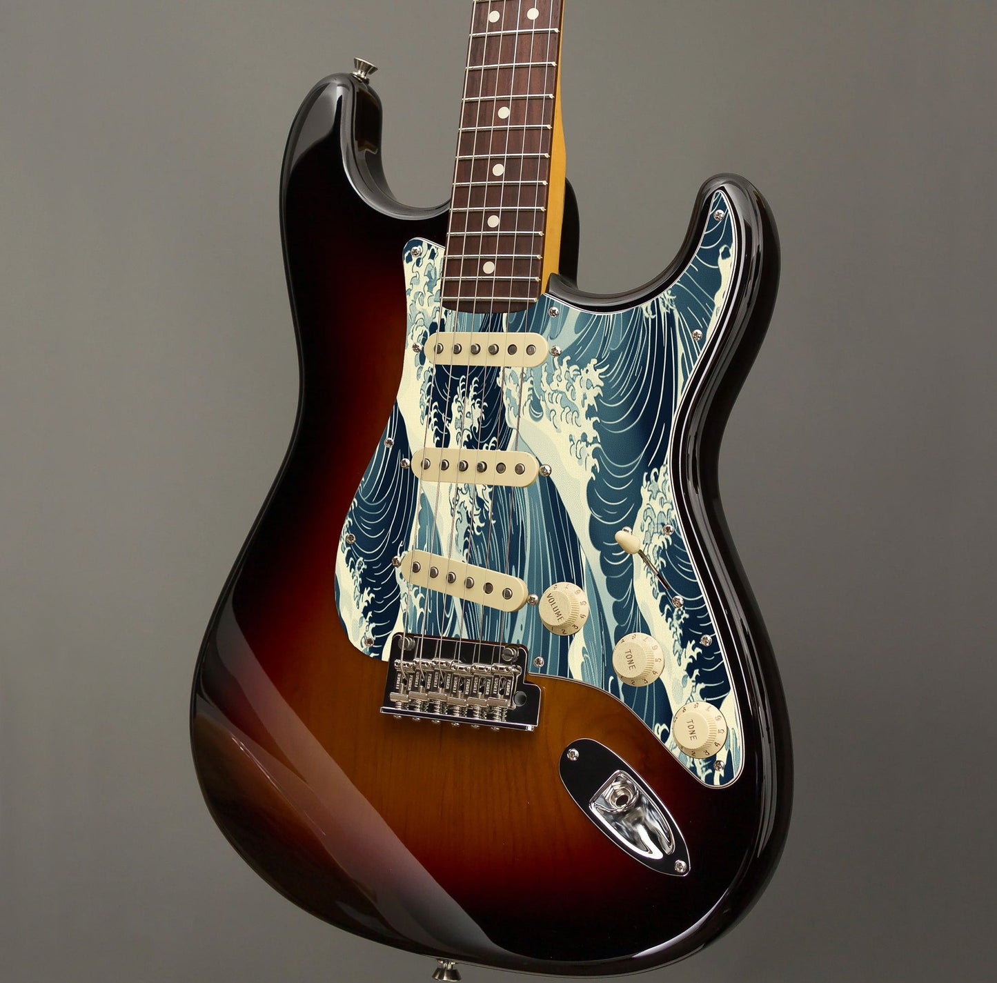 Fender Stratocaster Gitárkoptató - Egyedi Stratocaster pickguard - Japanese Waves