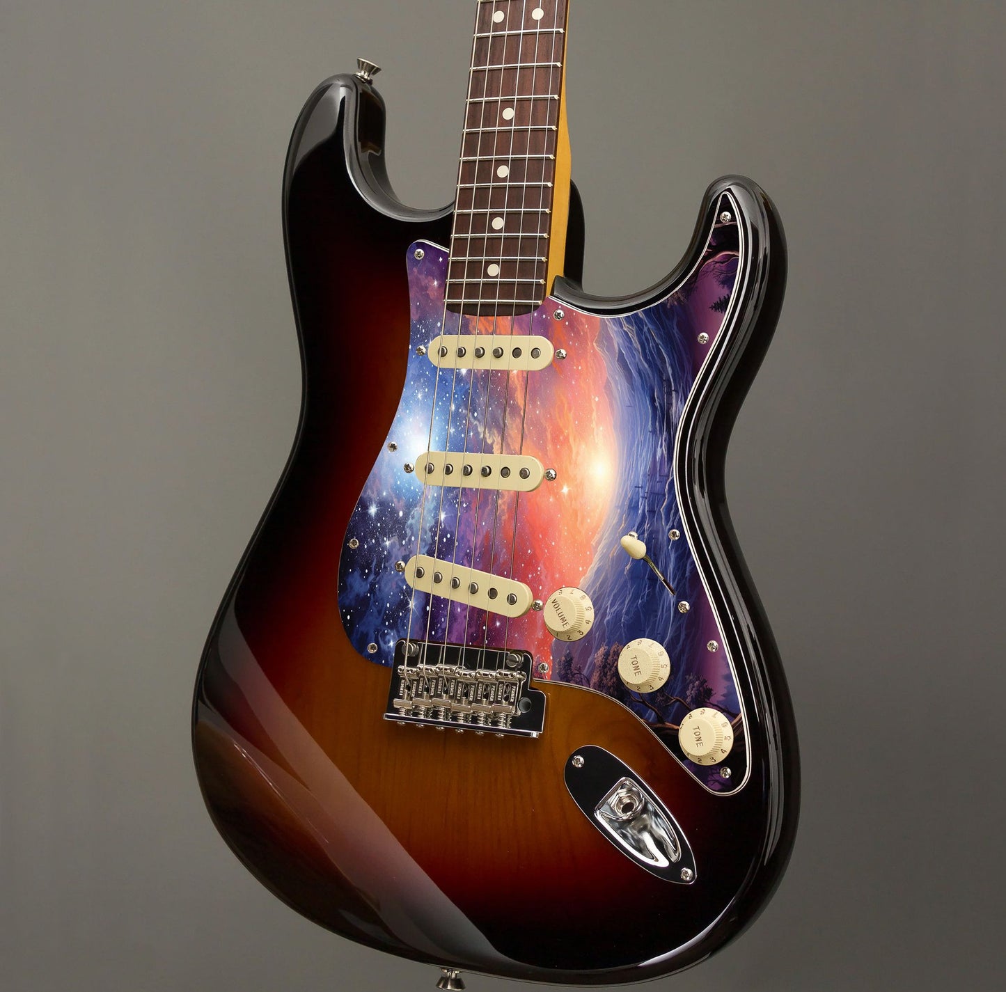 Fender Stratocaster Gitárkoptató - Egyedi Stratocaster pickguard - Starry Galaxy