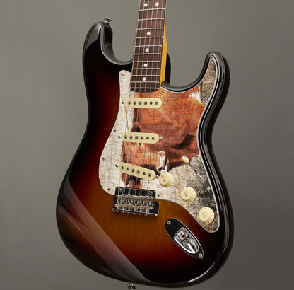 Fender Stratocaster Gitárkoptató - Egyedi Stratocaster pickguard - Textures of Texas