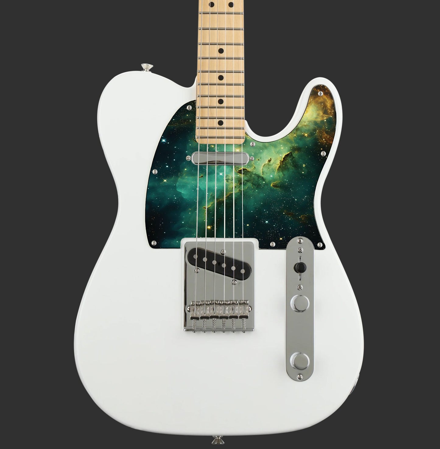 Fender Telecaster Gitár koptató - Egyedi Telecaster pickguard - Wondrous Galaxy Space